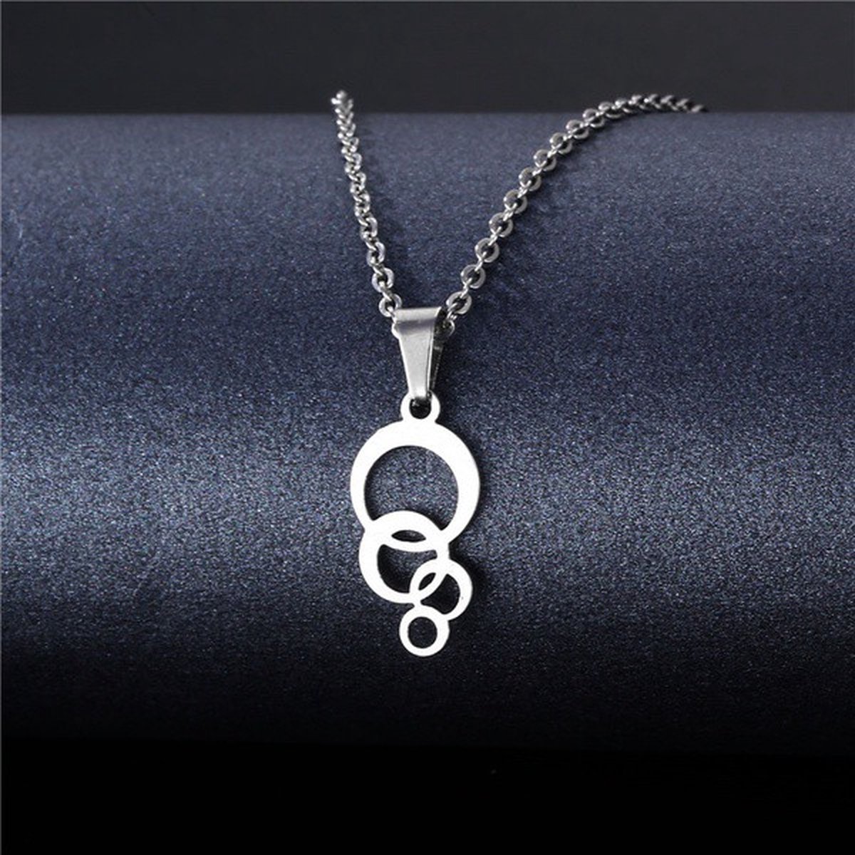 Ketting - Stainless steel - Circles