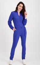 Blauwe Jumpsuit van Je m'appelle - Dames - Travelstof - Maat 42 - 2 maten beschikbaar