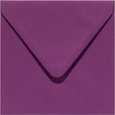 100x enveloppes pour carte de voeux de luxe Faux carré 125x140 mm - 12.5x14. 0 cm - 105 grammes Aubergine