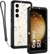 Geschikt voor Samsung S23 Plus Hoesje - Screenprotector - Waterdicht Telefoonhoesje - iP68 - Waterproof - Koord
