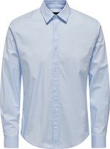 Only & Sons Overhemd Onsandy Slim Easy Iron Poplin Shirt 22026000 Cashmere Blue Mannen Maat - S