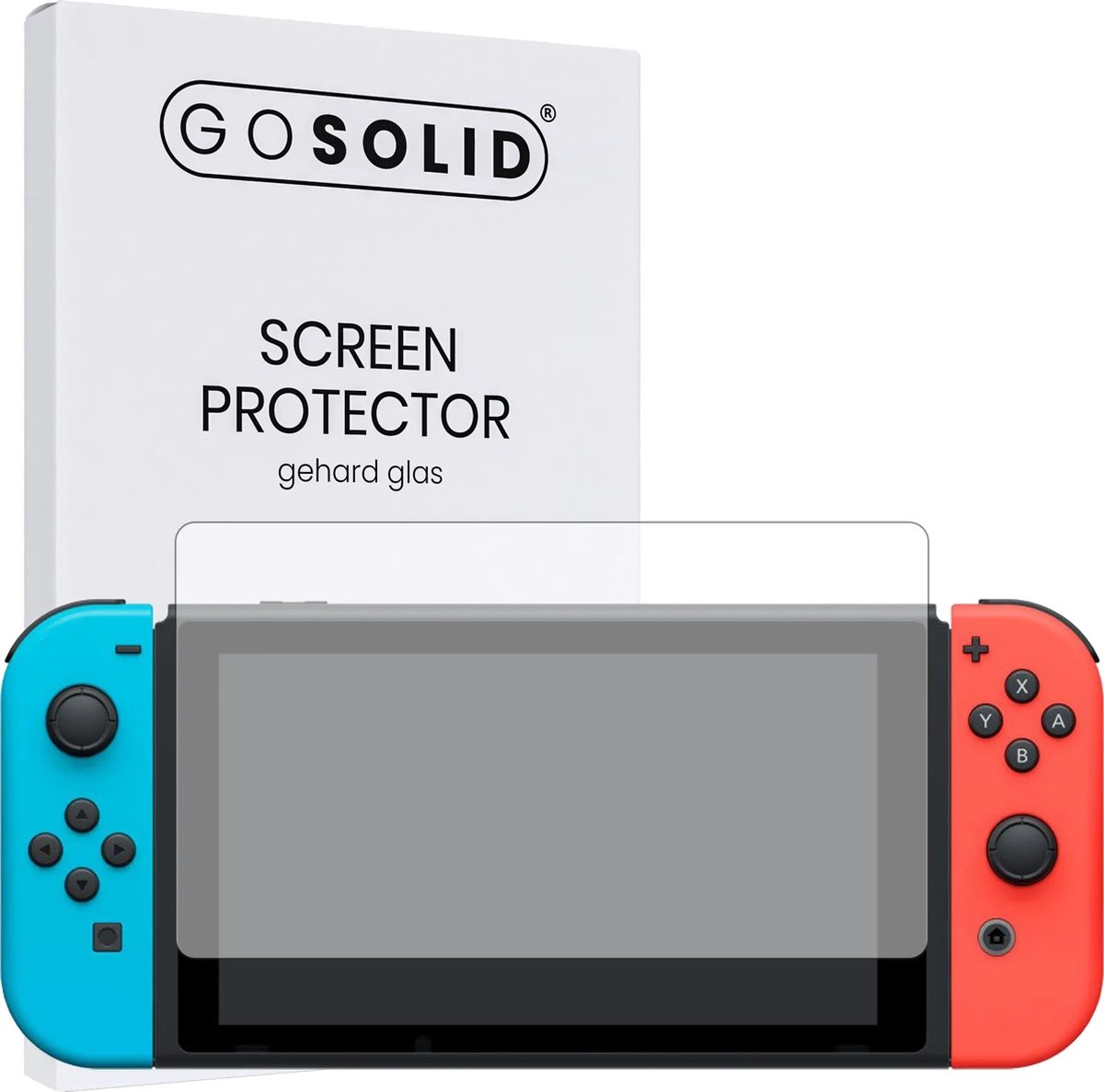 GO SOLID! ® Screenprotector geschikt voor Nintendo Switch gehard glas