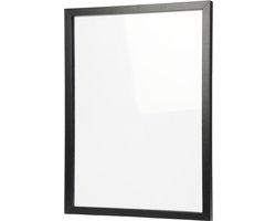 Memobord/schrijfbord voor kantoor of thuis - incl. 2x markers - wit/zwart - 30 x 40 cm