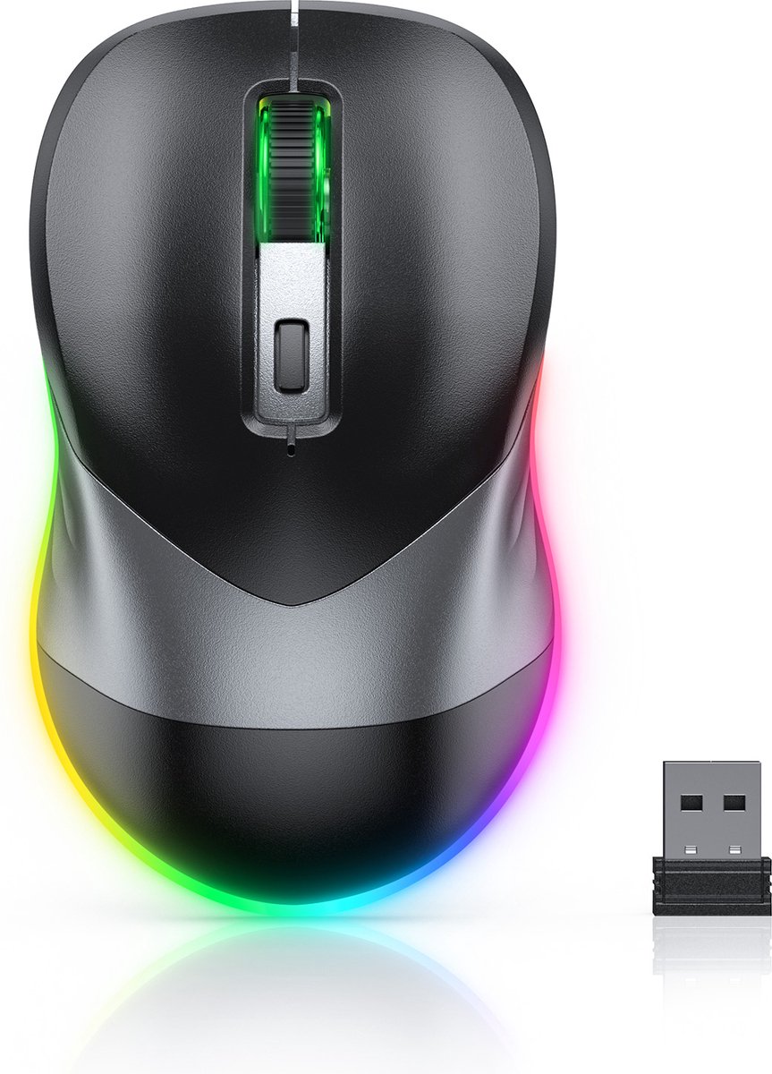 Dor myy Souris rechargeable sans fil avec déplaceur de souris