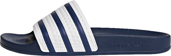 Chaussons adidas Adilette pour homme - Adiblue / Blanc - Taille 44,5