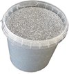 Fijne zilverkleurige glitters - 400 gram in emmer - Maat: 1/64 | 0,6 mm | 15 Hex