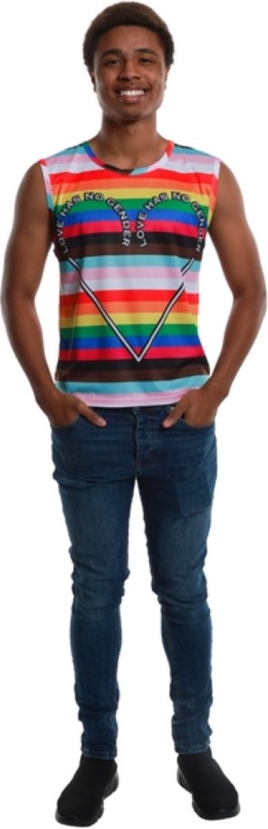Karnival Costumes Gay Pride Shirt Heren Carnavalskleding Heren Verkleedkleding Volwassenen lhbtq - Polyester - Multi - Maat XL