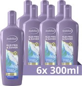 Bol.com Andrélon Klei Fris & Zuiver Shampoo - 6 x 300 ml - Voordeelverpakking aanbieding