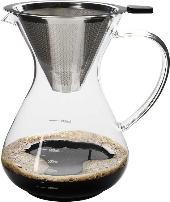 Cafetière Verser Over - Cafetière - Coffee lente - Filtre à café en acier  inoxydable 