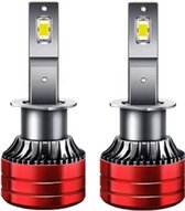 TLVX H1 Mini Turbo LED lampen 29.600 Lumen 6000k Helder Wit (set 2 stuks) CANBUS EMC adapter, Extra Fel, CSP LED CHIP 96 Watt Auto – Vrachtwagen - Scooter - Motor - Dimlicht - Grootlicht – Mistlicht -Koplampen - Autolamp - Autolampen 12V - 24V