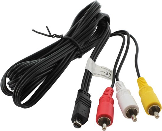 Camera Tulp composiet A/V kabel compatibel met Sony VMC-15FS / zwart - 1,5  meter | bol.com