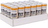 Body & Fit FIT Energy Drink - Orange - 24 Blikken - Hypotone Sportdrank met Elektrolyten en BCAA - 6000 ml