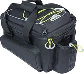 Basil Miles XL Pro - Sac porte-bagages MIK - 9-36 Litres - Zwart/ Citron Vert