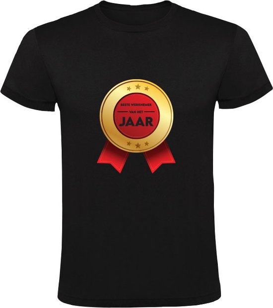 Beste werknemer van het jaar Heren T-shirt | werk | baan | bijbaantje | bedrijf | lintje | baas | werkgever