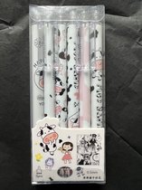 Kawaii - Gelpennen met koetjes (Kawaii, animé en manga)