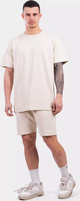 24 Uomo Basic Zomerset Heren Beige - Maat: S