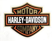 Harley Davidson - Sticker - Motor - Goud