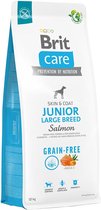Brit Care Grain Free Junior Large Breed Salmon & Potato 12 kg - Hond