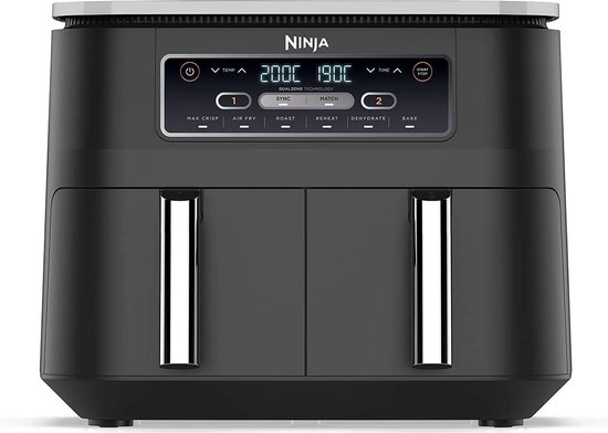 Ninja Foodi AF300EU Dubbele Airfryer XXL - Twee Kookvakken - 7.6 Liter - 2400 Watt - Dual Zone Technologie Ninja Foodi AF300EU Dubbele Airfryer XXL - Twee Kookvakken - 7.6 Liter - 2400 Watt - Dual Zone Technologie