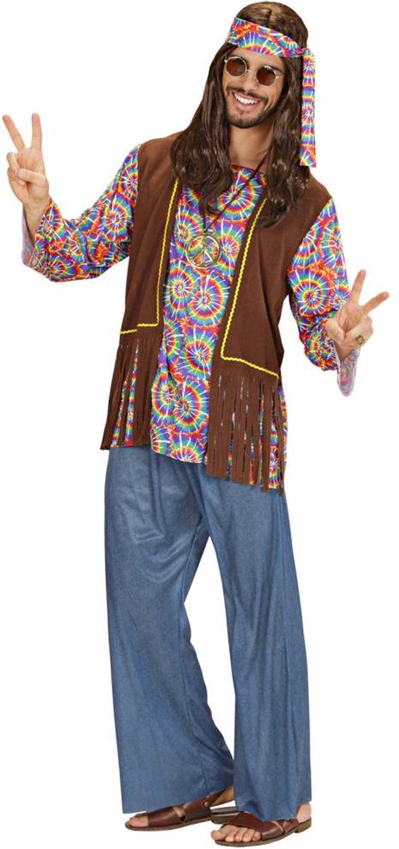 Déguisement Hippie Psychédélique homme (chemise avec veste