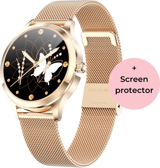 Formilo® Smartwatch Dames Rose Goud - Fitness Tracker & Sporthorloge - Waterdicht - Geschikt voor iOS en Android