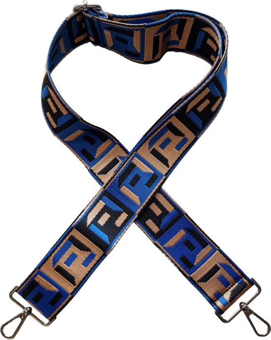 VIQRI - Tashengsels - Tassen - Schouderband -Schouderriem - Blauw - Goud - Zwart - Bag strap tassenriem - Bagstrap verstelbaar - Bag Strap - Zilver - Verstelbaar - 140 cm