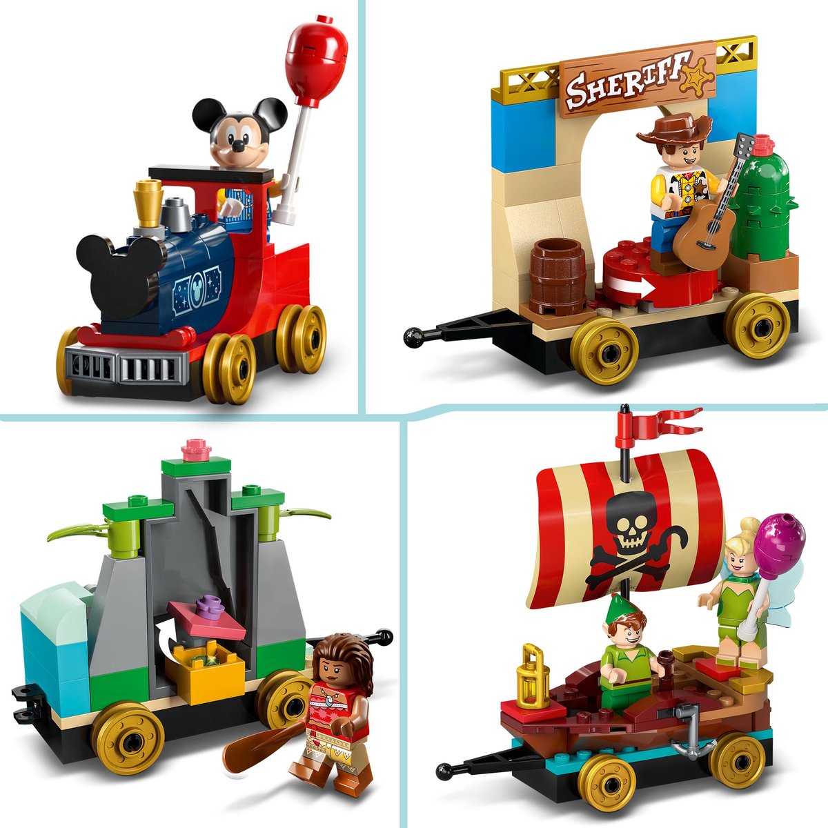LEGO Disney: Disney Feesttrein Bouwbaar Trein Speelgoed 100e Verjaardag Set - 43212 — afbeelding 3