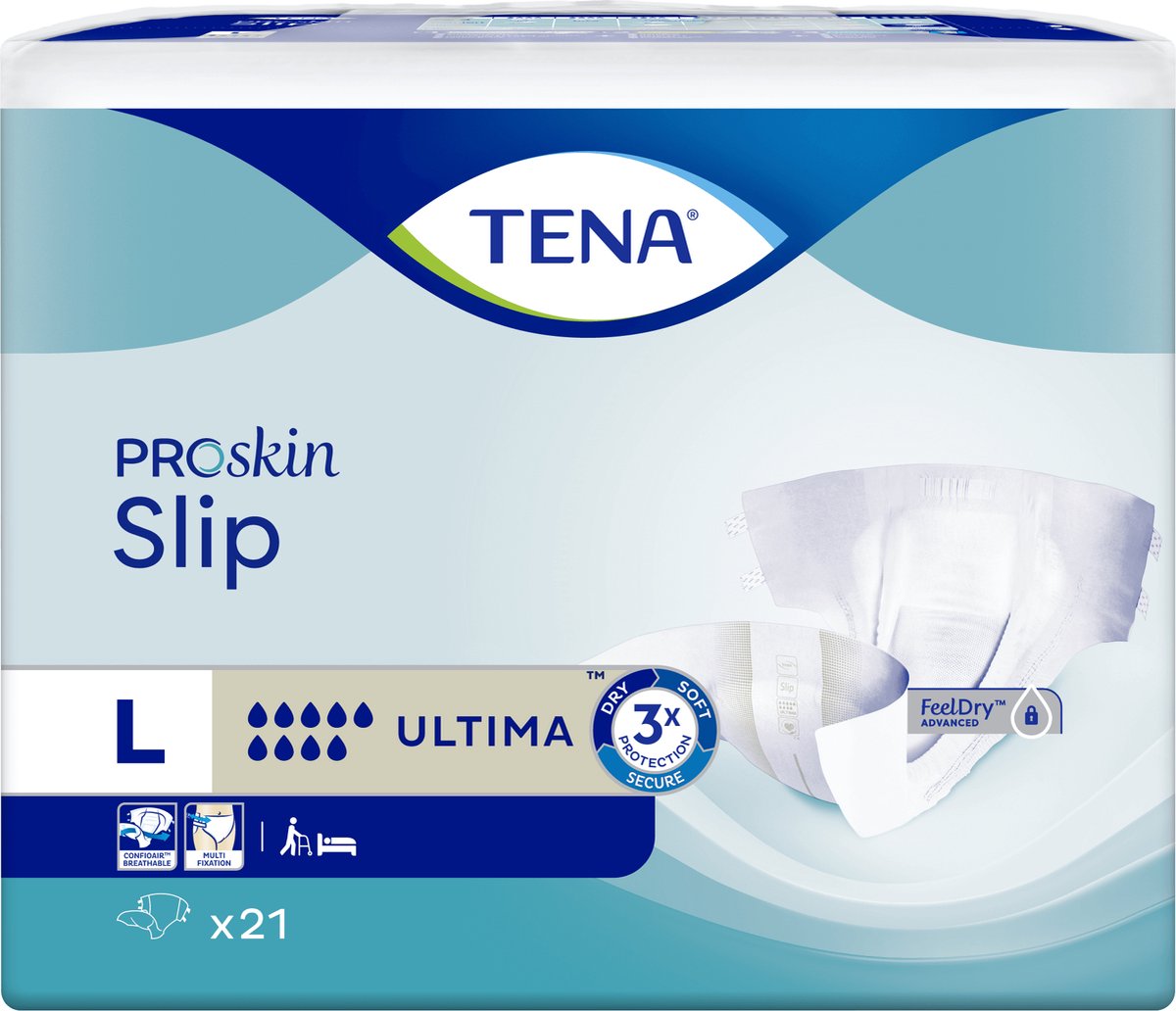 Goedkoopste TENA Slip Ultima - L - 21 Stuks - incontinentieslip