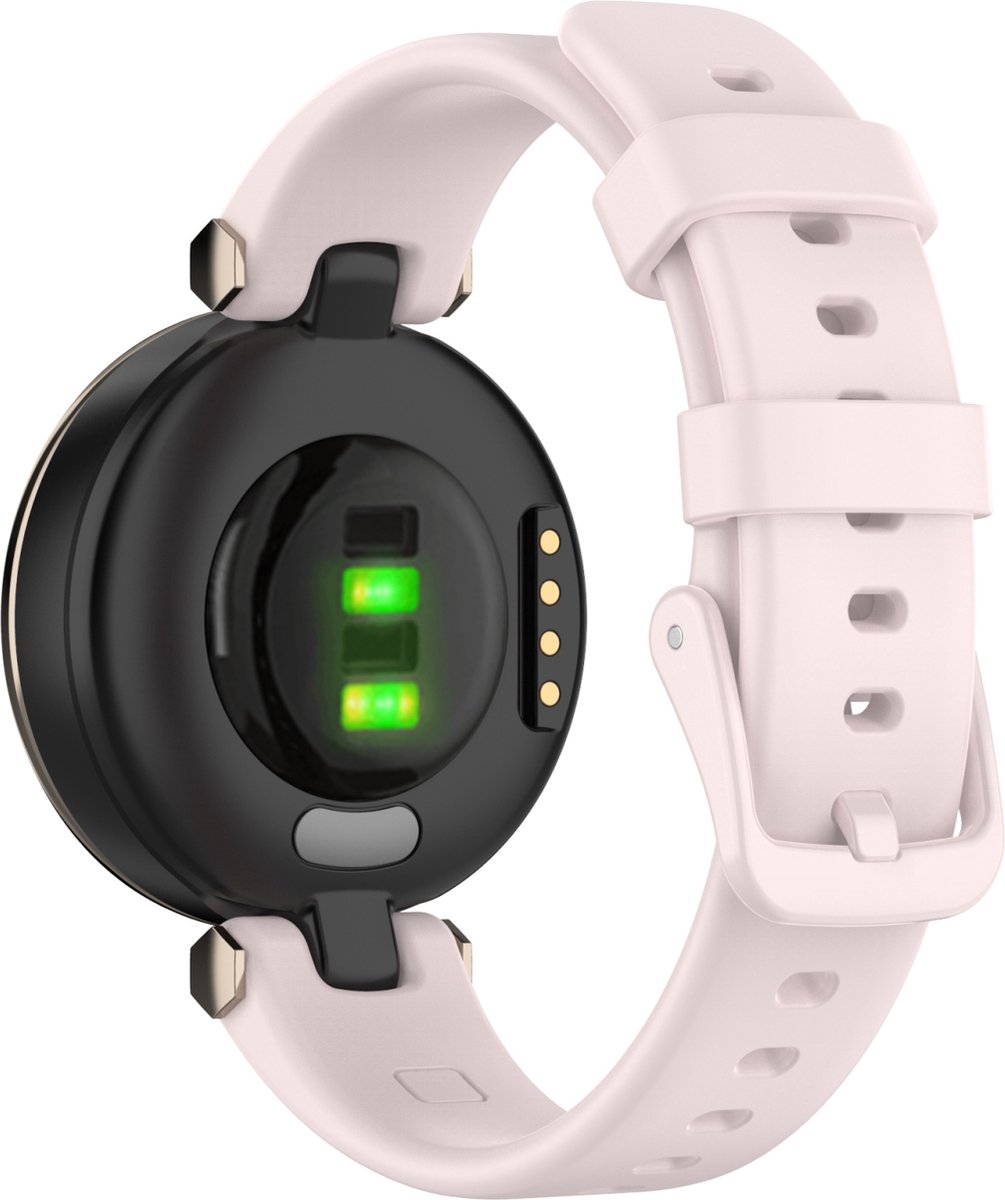 By Qubix - Siliconen bandje - Lichtroze - Geschikt voor Garmin Lily