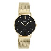 OOZOO Vintage series - goudkleurige horloge met goudkleurige metalen mesh armband - C9915 - Ø32