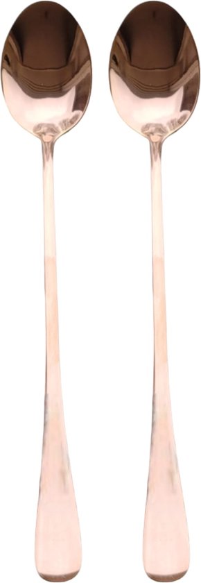 Set van 12 latte Macchiato lepels, 19,8 cm, ijslepel, lange koffielepel voor koffie, desserts
