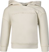 Tommy Hilfiger Tonal Logo Hoodie Pulls & Gilets Garçons - Pull - Sweat à capuche - Cardigan - Beige - Taille 164