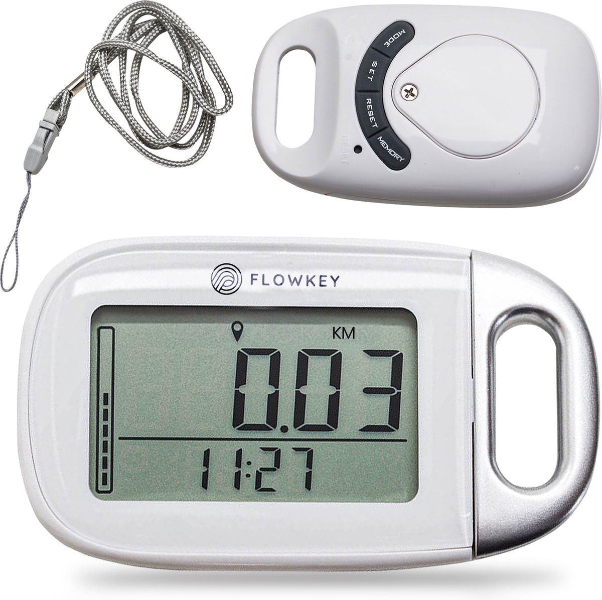 Podomètre de marche compteur de pas, podomètre de poche simple compteur de  calories de distance de marche avec grand écran LCD