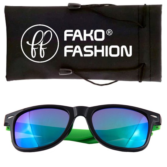Fako Fashion® - Zonnebril - Duo Tone - Zwart/Groen