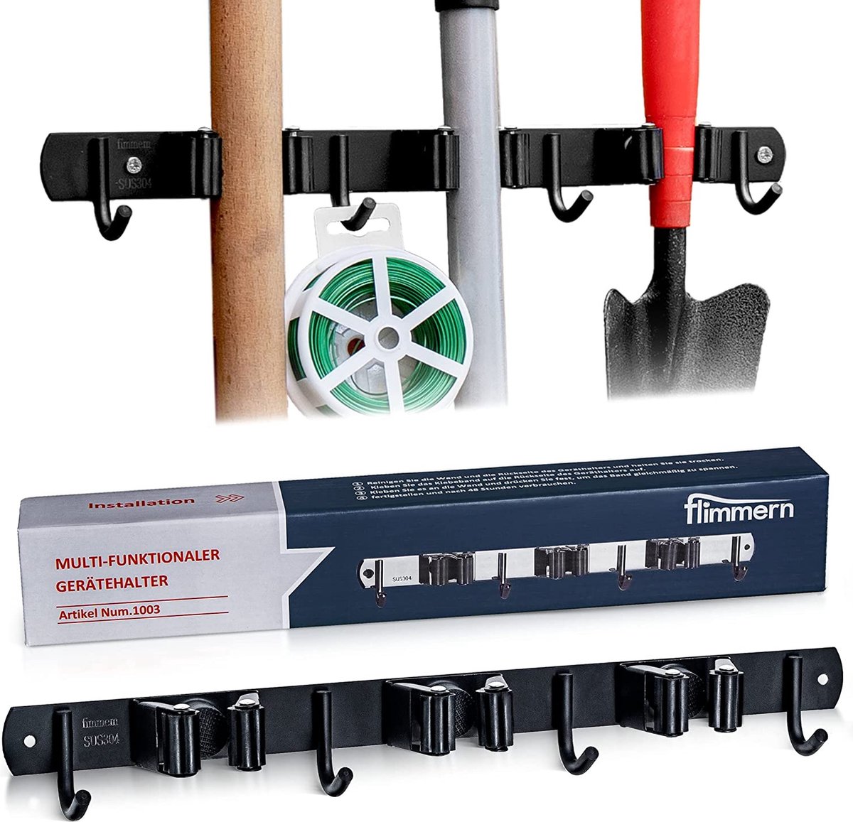 Zelfklevende apparaathouder RVS 69x87x45 mm RVS kopen! | HORNBACH
