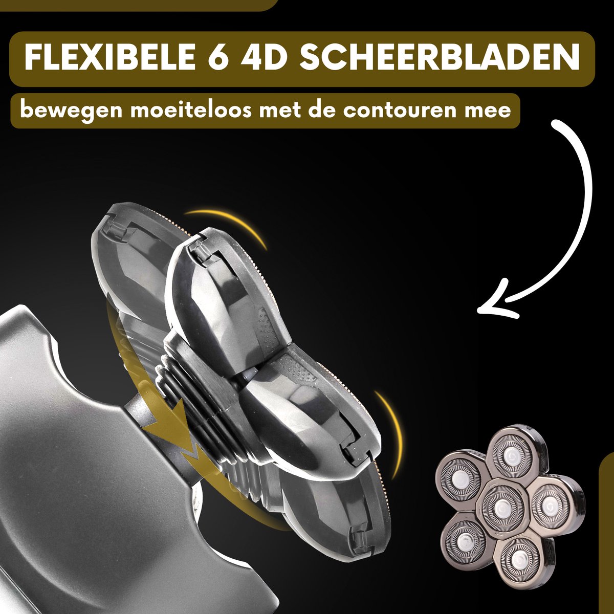 6-in-1 Scheerapparaat Mannen - Trimmer - Sansbeauté Skull - afbeelding 3