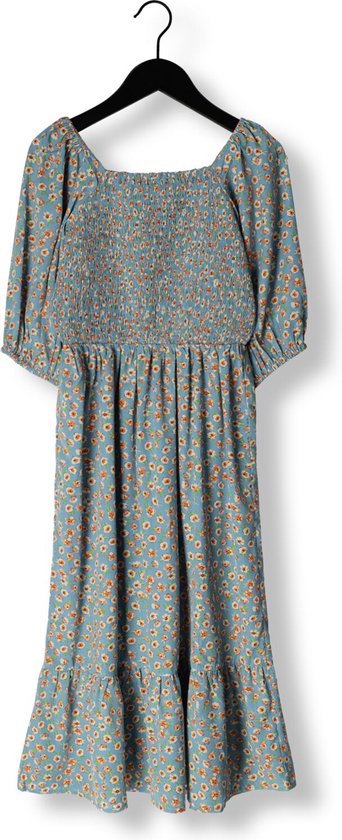 HOUNd Flower Dress Jurken Meisjes - Kleedje - Rok - Jurk - Blauw - Maat 152