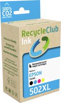RecycleClub inktcartridge - Inktpatroon - Geschikt voor Epson - Alternatief voor Epson T02W6 502XL - Zwart 12ml Cyaan Blauw 12ml Magenta Rood 12ml Yellow Geel 12ml - Multipack - 4 stuks - Verrekijker