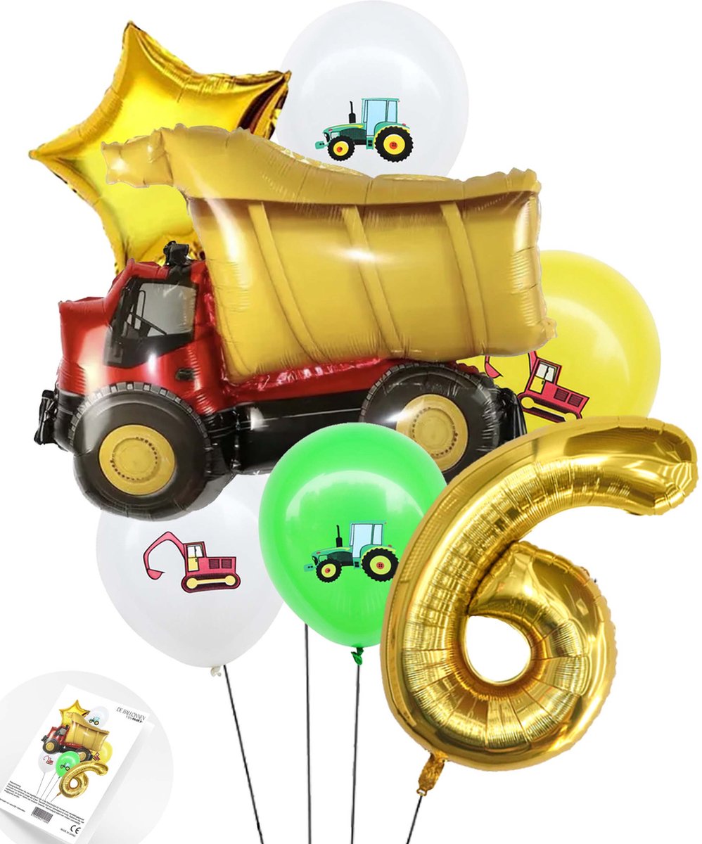 Feestdecoratie Ballonnen 40 Jaar Groen Goud Inclusief Banner