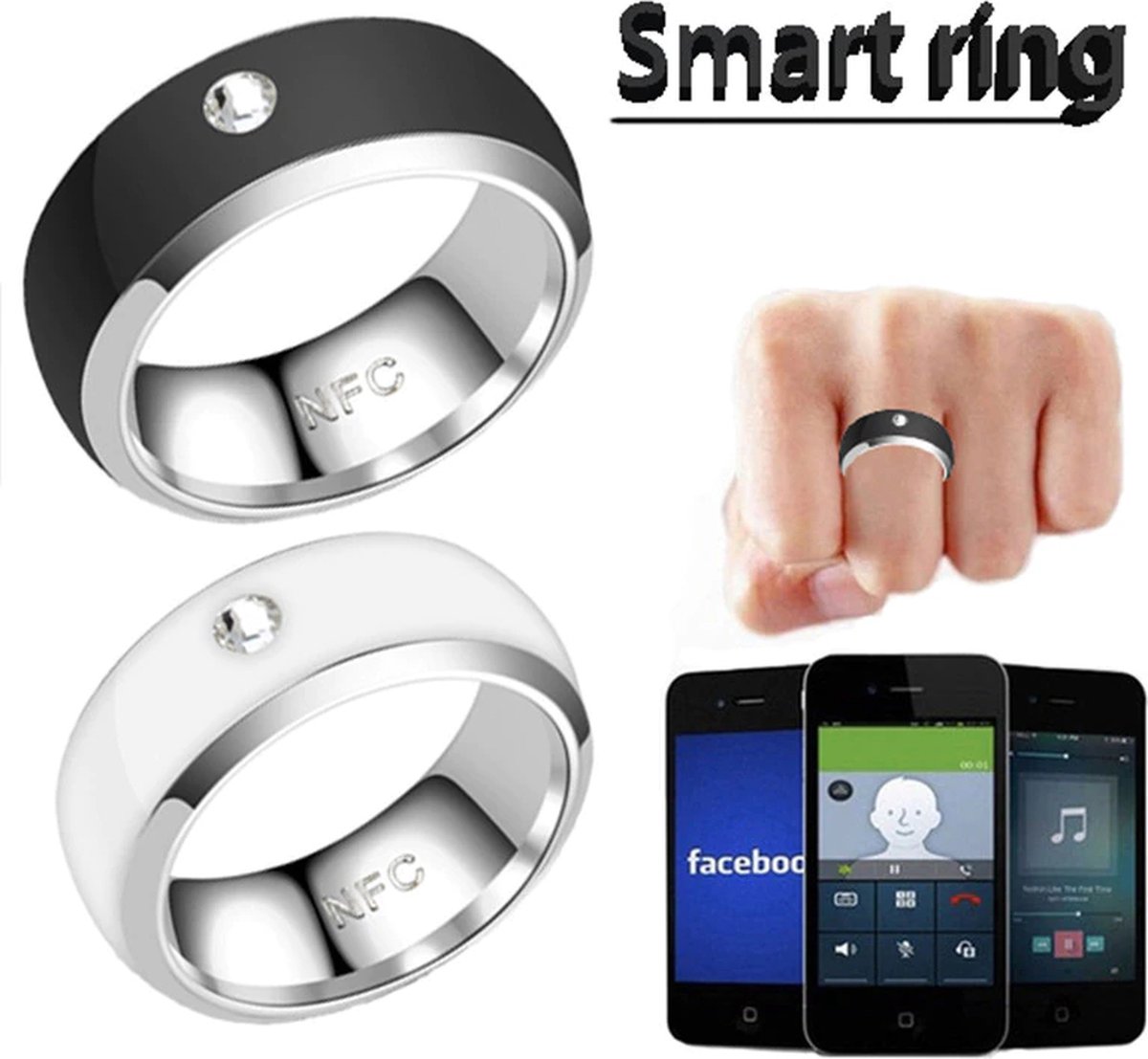 Smart Ring - Capteur de température étanche - Intelligent Smart Ring -  Doigt d'usure 