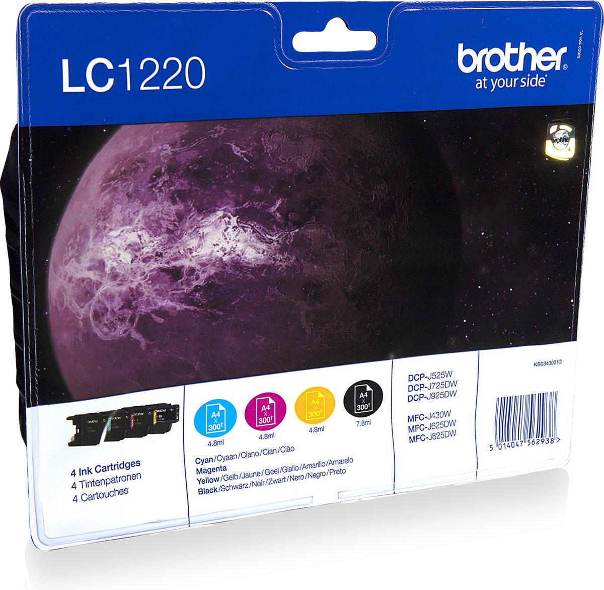Brother LC-1220 - Inktcartridge / Zwart / Cyaan / Magenta / Geel | bol