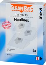 CleanBag stofzuigerzakken 5 stuks - Geschikt voor Moulinex Atmosphere - Inclusief 2 filters - Alternatief
