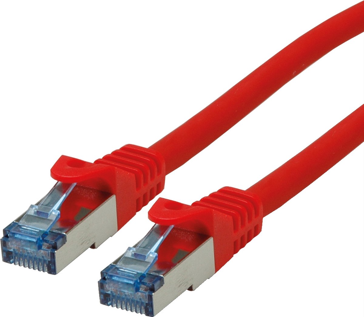 ROLINE Patchkabel Cat.6A S/FTP (PiMF), Component Level, LSOH, rood, 1 m