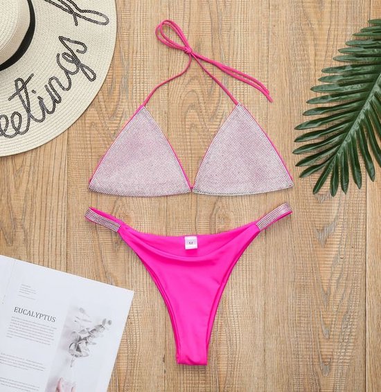 plafond vitaliteit antenne bikini-glitter-triangel-sexy-string-roze-erotisch-Dames-Strand-Vrouwen- Goedkoop | bol.com