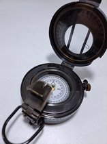 Denza - Kompas nautisch shard21750 zwart marskompas – 10x6,5x12 cm - vintage look - compas