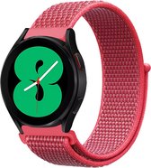 By Qubix - 22 mm - Garmin Vivoactive 4 - Vivoactive 4L - Bracelet en nylon Sport Loop - Rose foncé - Bracelet Garmin