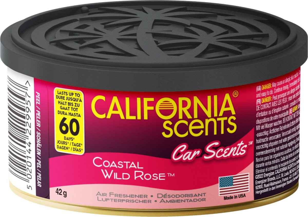 California Scents Luchtverfrisser Costal Wild Rose