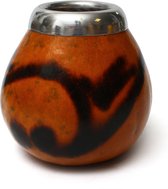 Yerba Mate Gourd Ceramica - Avec Bombilla pour Yerba Mate Thee