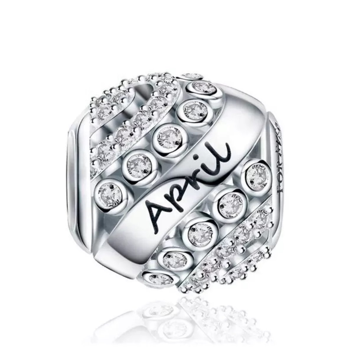 April Maand Bedel - Sieraden - Sterling Zilver & Zirkonia - Romystones
