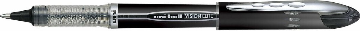 Liquid ink ballpoint pen Uni-Ball Vision Elite UB-205 Zwart 12 Stuks